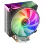 Mars Gaming MCPU-VR Dissipador de CPU Preto Espelho Infinito Duplo ARGB 4 Heatpipes HCT 180 W TDP Ventoinha PWM de 12 cm Ultrassilenciosa