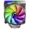 Mars Gaming MCPU-VR Dissipador de CPU Preto Espelho Infinito Duplo ARGB 4 Heatpipes HCT 180 W TDP Ventoinha PWM de 12 cm Ultrassilenciosa
