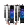 Mars Gaming MCPU-XT Dissipador de CPU Preto Refrigeração de Torre Dupla 6 Heatpipes HCT TDP 300W 2 Ventoinhas ARGB PWM de 12cm