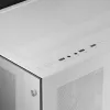 Mars Gaming MCV3 White Custom XXL E-ATX Torre Gaming com Janela de Vidro Temperado Frontal e Lateral, Estrutura Modular de Câmara Dupla