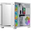 Mars Gaming MCV3 White Custom XXL E-ATX Torre Gaming com Janela de Vidro Temperado Frontal e Lateral, Estrutura Modular de Câmara Dupla