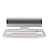 Mars Gaming MGS-ONE Suporte para Monitor Chroma RGB Branco Tamanho Ajustável Suporte para Smartphone e Tablet USB 2.0 Frontal