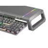 Mars Gaming MGS-ONE Suporte para Monitor Chroma RGB Preto Tamanho Ajustável Suporte para Smartphone e Tablet USB 2.0 Frontal