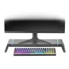 Mars Gaming MGS-ONE Suporte para Monitor Chroma RGB Preto Tamanho Ajustável Suporte para Smartphone e Tablet USB 2.0 Frontal