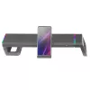 Mars Gaming MGS-ONE Suporte para Monitor Chroma RGB Preto Tamanho Ajustável Suporte para Smartphone e Tablet USB 2.0 Frontal