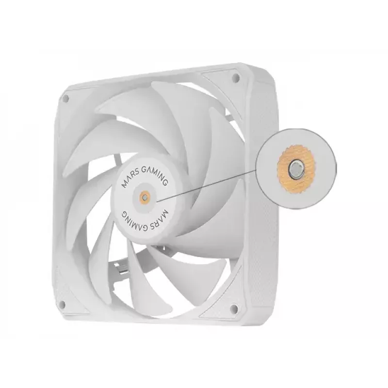 Mars Gaming MF-NCLX2W Ventoinha para Caixa de Computador 12 cm Branca 2 Unid.