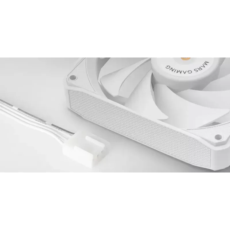 Mars Gaming MF-NCLX2W Ventoinha para Caixa de Computador 12 cm Branca 2 Unid.