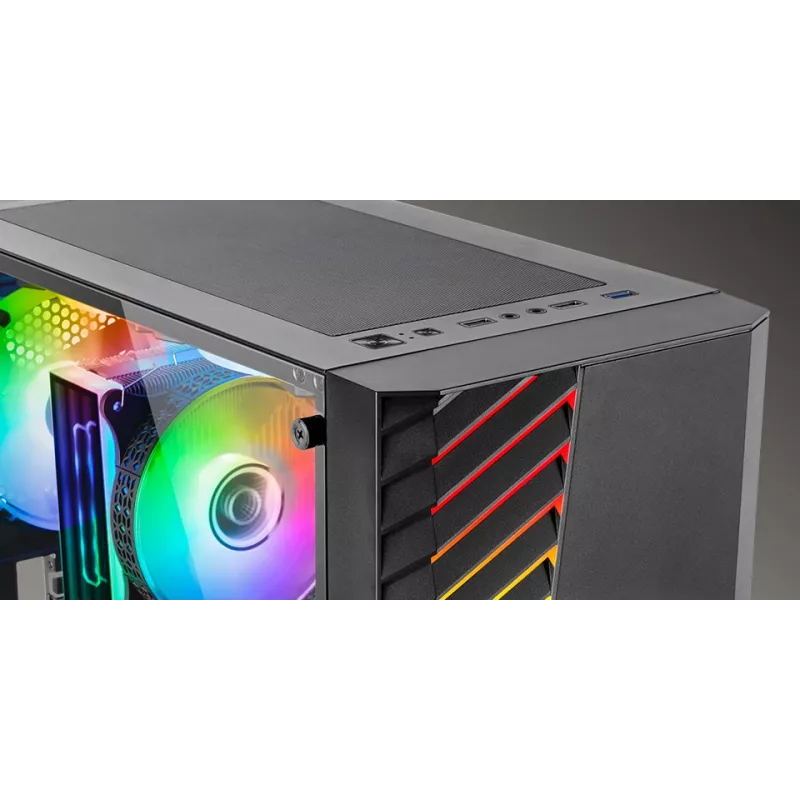Midi Tower Mars Gaming MC-VOLT preta