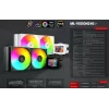Mars Gaming ML-VISION240W Refrigeração líquida AIO para CPU, 240 mm, RGB, branco