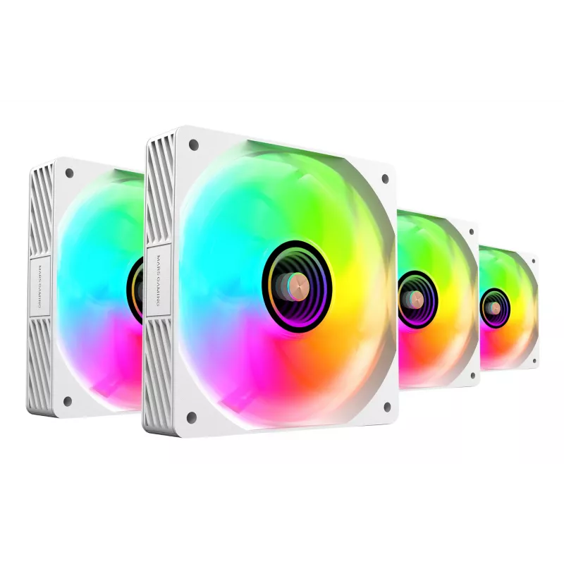 Sistema de refrigeração para computador Mars Gaming MFSI4KITW ventoinha para caixa de computador 12 cm branca