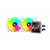 Refrigeração líquida all-in-one para processador Mars Gaming ML-VISIONPRO240W 12 cm branca 1 unid.