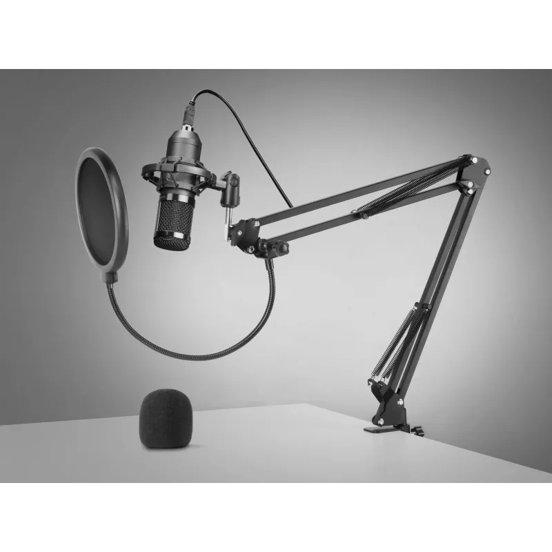 Microfone de ultra-alta definição Mars Gaming para streaming preto