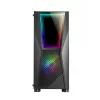 Caixa de computador Mars Gaming MC777, ATX, iluminação ARGB, preto, PC, preto, ATX, micro ATX, Mini-ITX, azul, verde, vermelho, 15,8 cm, 31,8 cm