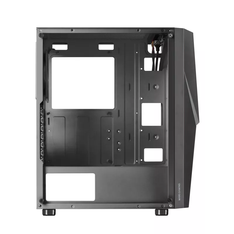 Caixa de computador Mars Gaming MC777, ATX, iluminação ARGB, preto, PC, preto, ATX, micro ATX, Mini-ITX, azul, verde, vermelho, 15,8 cm, 31,8 cm