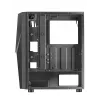 Caixa de computador Mars Gaming MC777, ATX, iluminação ARGB, preto, PC, preto, ATX, micro ATX, Mini-ITX, azul, verde, vermelho, 15,8 cm, 31,8 cm