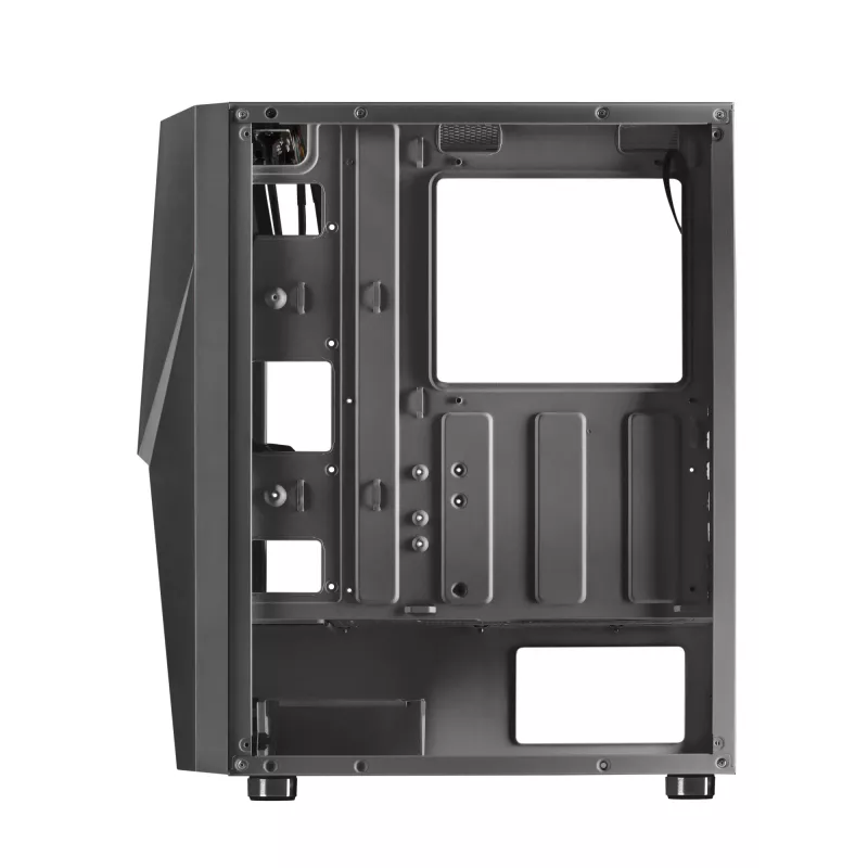 Caixa de computador Mars Gaming MC777, ATX, iluminação ARGB, preto, PC, preto, ATX, micro ATX, Mini-ITX, azul, verde, vermelho, 15,8 cm, 31,8 cm