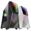 Caixa de computador Mars Gaming MC777, ATX, iluminação ARGB, preto, PC, preto, ATX, micro ATX, Mini-ITX, azul, verde, vermelho, 15,8 cm, 31,8 cm