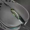 Rato gaming Mars Gaming MM55 preto RGB Chroma ultraleve 55g 12800 DPI com interruptores mecânicos HUANO