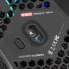 Rato gaming Mars Gaming MM55 preto RGB Chroma ultraleve 55g 12800 DPI com interruptores mecânicos HUANO