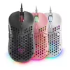 Rato gaming Mars Gaming MM55 preto RGB Chroma ultraleve 55g 12800 DPI com interruptores mecânicos HUANO