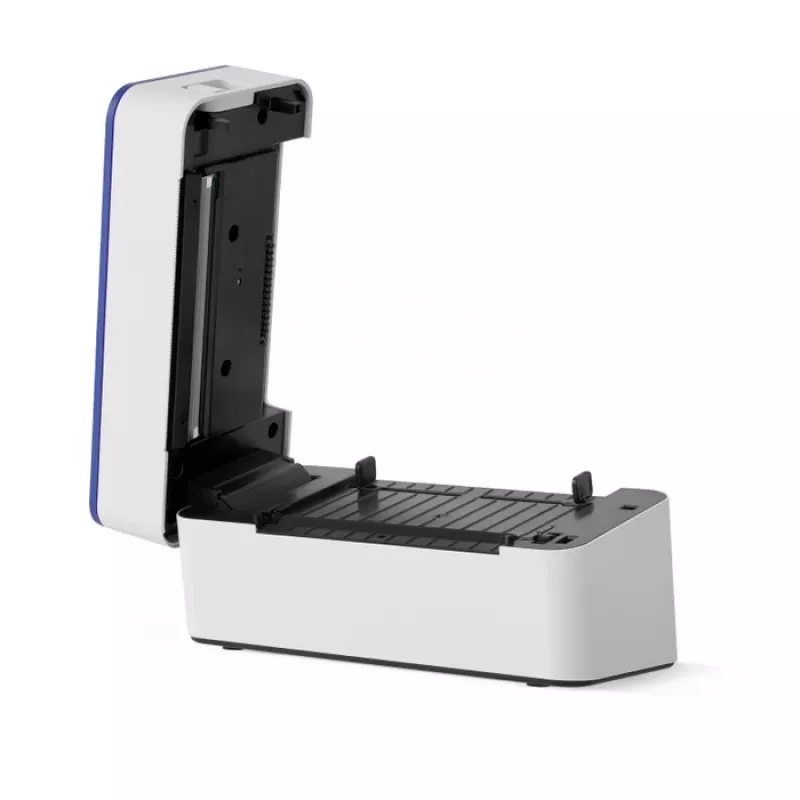 Impressora de etiquetas térmica direta HP HPKE100 203 x 203 DPI 127 mm/s com fios USB branco/azul