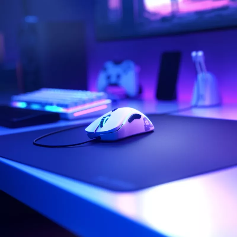 Rato Glorious Gaming Glorious Model D Minus - branco mate, para destros, ótico, USB Type-A, 3200 DPI, 1 ms, branco
