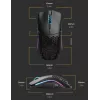 Rato Glorious Gaming Glorious Model O Wireless - preto mate, para destros, ótico, RF sem fios, 19000 DPI, 1 ms, preto