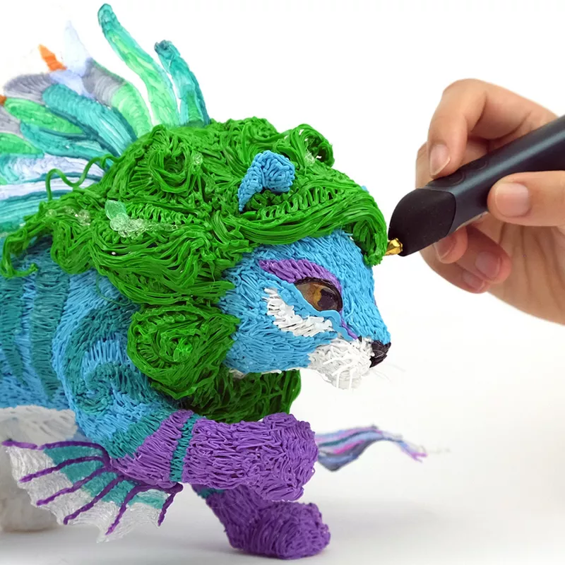Material de impressão 3D 3Doodler PL06-SNOW ácido polilático (PLA) branco 2 g