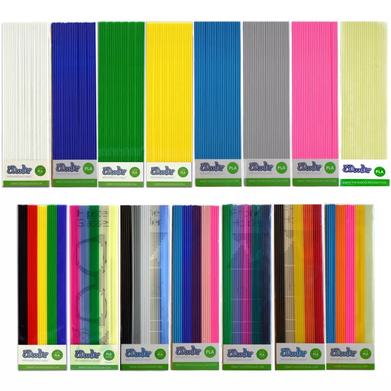 Material de impressão 3D 3Doodler PL08-ISLB ácido polilático (PLA) azul-claro 2 g