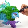 Material de impressão 3D 3Doodler PL10-ROBO ácido polilático prateado 2 g 3 mm