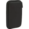 Estojo para disco externo Case Logic, bolsa sleeve, EVA (etileno-acetato de vinilo), preto, universal, resistente ao pó, resistente a riscos, 102 mm