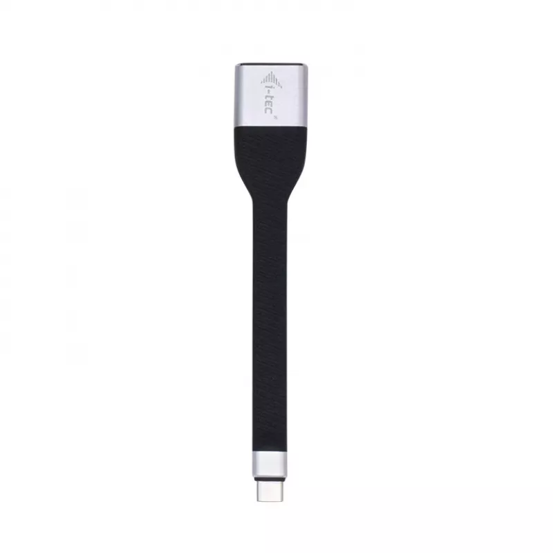 Adaptador ITEC USB-C para DisplayPort i-tec USB-C adaptador DP plano 4K/60 Hz, cabo de 0,11 m, preto