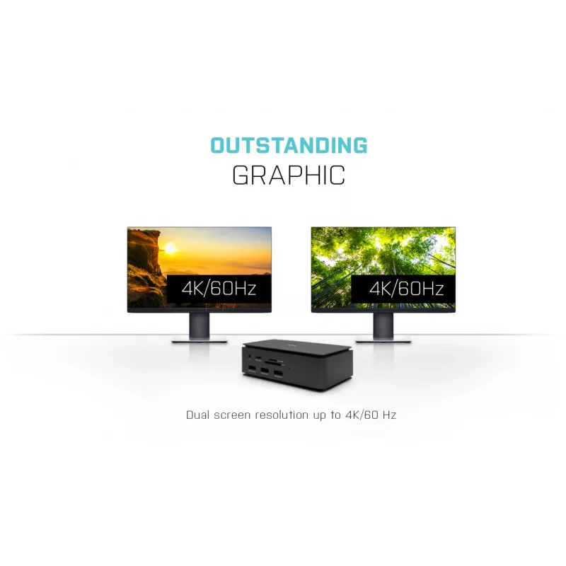 Docking station i-tec Metal USB4 Dual 4K HDMI DP com Power Delivery 80 W + carregador universal 100 W