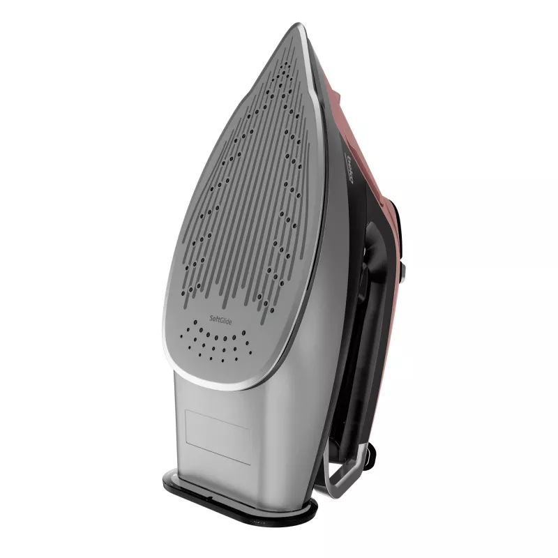 Ferro de engomar a vapor Beko SIM8130P SoftGlide, 3000 W, rosa, branco