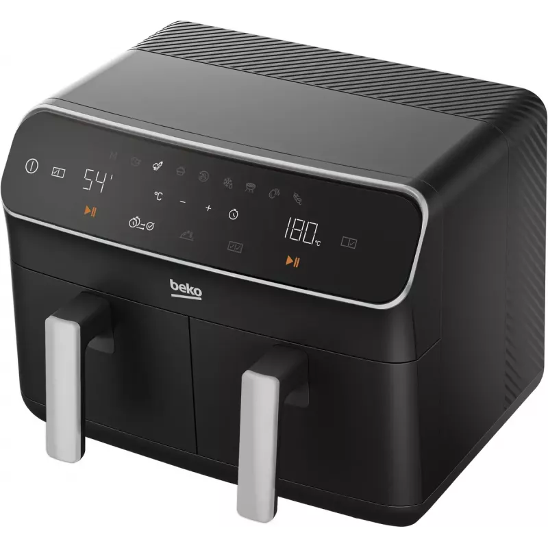 Fritadeira de ar quente Beko FRL5388B ExpertFry, 8,5 L, 2400 W, preto, controlo tátil