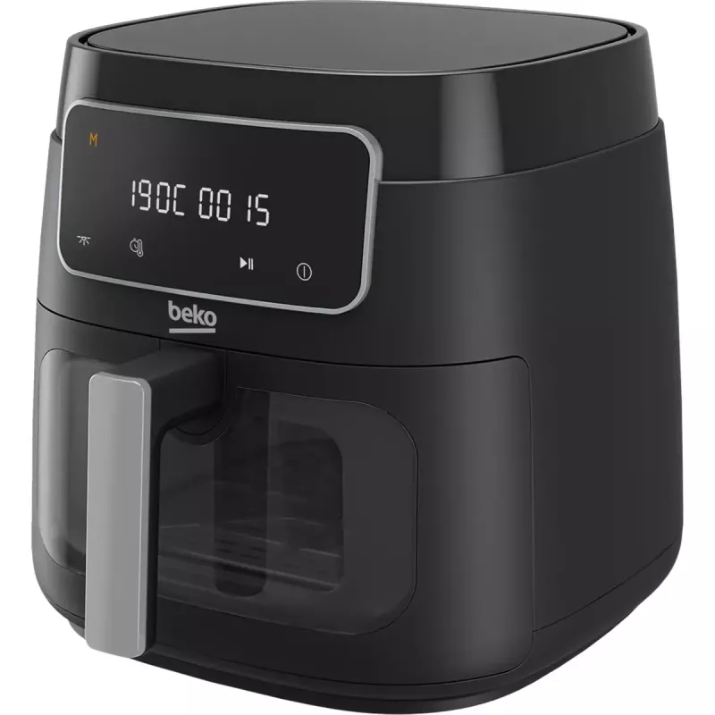 Fritadeira de ar quente BEKO FRL3374B, 7,6 l, 1750 W, preto, controlo tátil, 9 programas, 35–200 °C