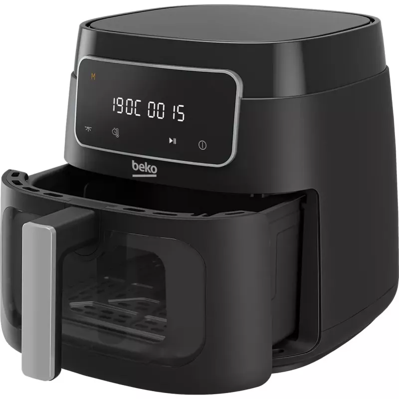 Fritadeira de ar quente BEKO FRL3374B, 7,6 l, 1750 W, preto, controlo tátil, 9 programas, 35–200 °C