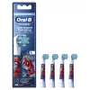 Cabeças de escova de dentes de substituição BRAUN Oral-B Spiderman, pack de 4, compatíveis com escovas Oral-B, modelo 014052