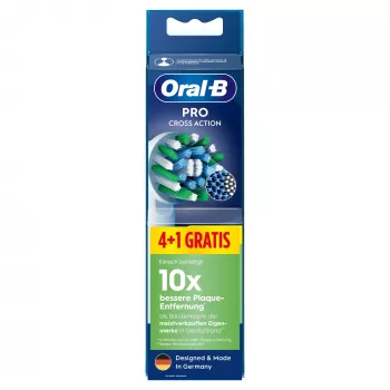 Cabeças de escova de substituição BRAUN Oral-B Pro CrossAction — embalagem com 5 cabeças compatíveis