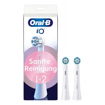 Cabeças de escova para escova de dentes elétrica Oral-B iO Gentle Cleaning, branco, pack de 2