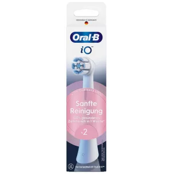 Cabeças de escova para escova de dentes elétrica Oral-B iO Gentle Cleaning, branco, pack de 2