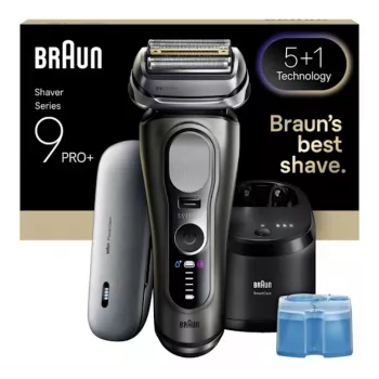 Máquina de barbear de lâmina Braun Series 9 Pro+ 9675cc, cinzento, prateado, aço inoxidável