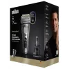 Máquina de barbear de lâmina Braun Series 9 Pro+ 9675cc, cinzento, prateado, aço inoxidável