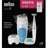 Braun Silk-épil 5 810 + Gillette Venus Trimmer, 28 pinças, azul, branco