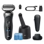Máquina de barbear de lâmina Braun Series 7 72-C7200CC, preto, aço inoxidável, iões de lítio