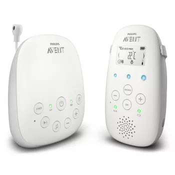 Intercomunicador de vídeo para bebé Philips AVENT SCD713/26, 330 m, cinzento, branco