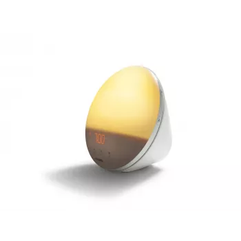 Despertador com Luz de Amanhecer Philips HF3519/01 SmartSleep — simulação de nascer do sol, 5 sons, branco, 199 × 146 × 192 mm