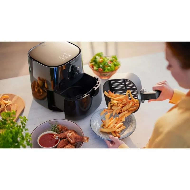 Fritadeira de Ar Quente Philips 3000 series HD9200/90 Airfryer L, 4,1 L, 0,8 kg, Rapid Air, 80 °C, 200 °C