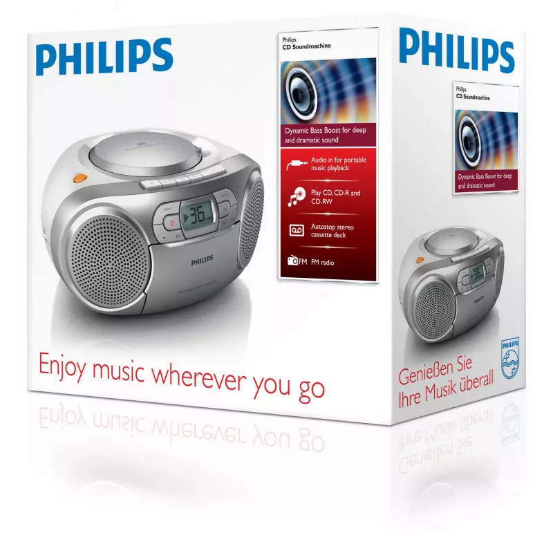 Leitor de CD portátil Philips AZ127/12