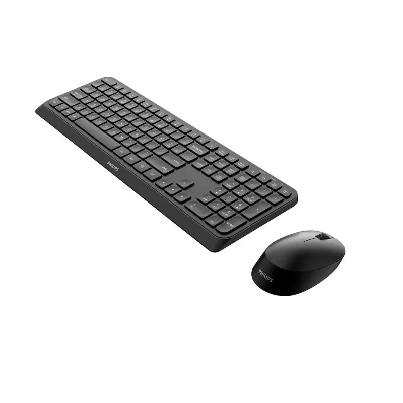 Teclado e rato Philips 3000 series SPT6307B/31 universal RF sem fios QWERTY inglês preto